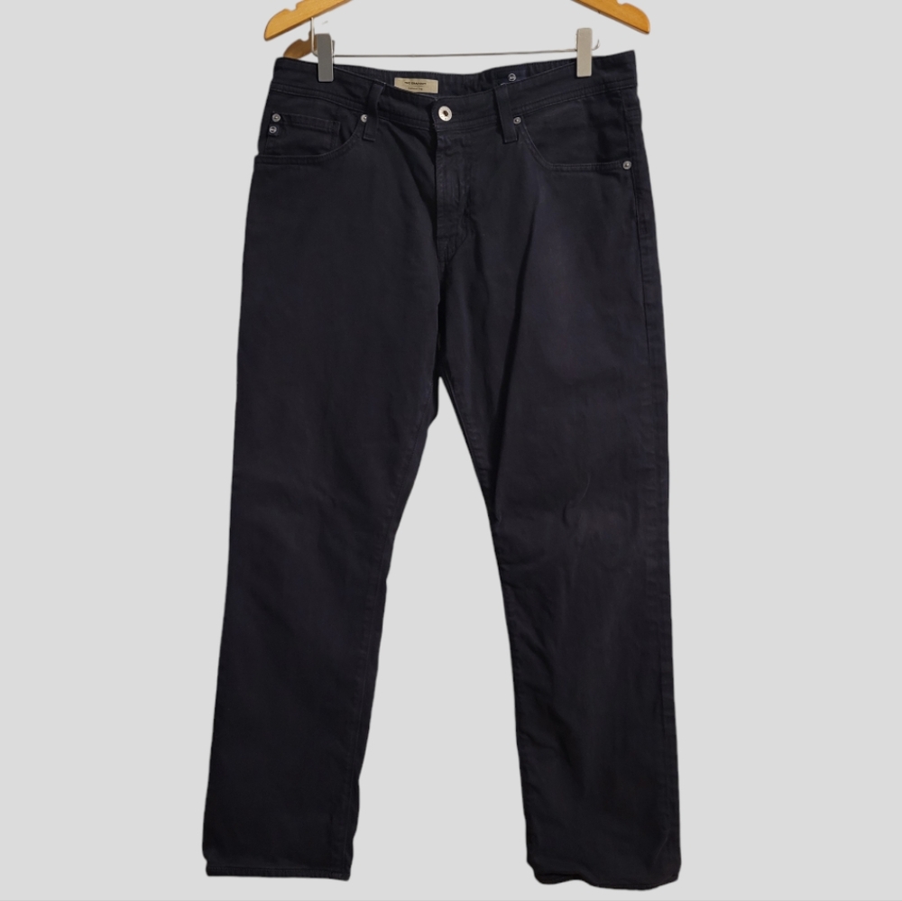 Adriano Goldschmied AG Jeans Mens 32x29.5 Black Faded The Graduate Tailored Leg